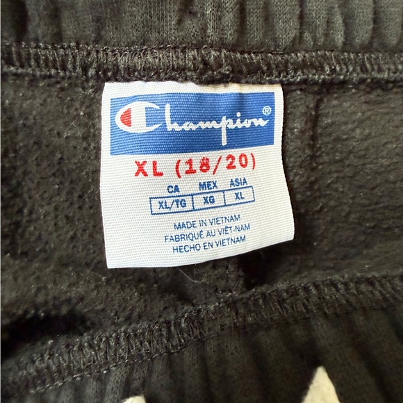 Champion Kids Black Joggers with Logo - Picture 2 of 2